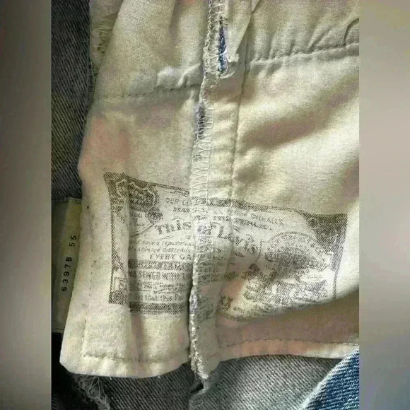 EB Denim Mini Skirt Light Wash Reclaimed Levi's Women's XS - Picture 7 of 13